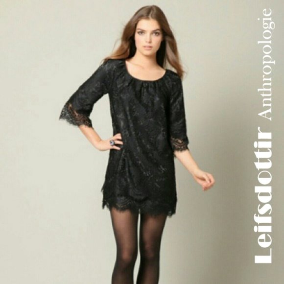 Anthropologie Leifsdottir Lined Lace Shift Dress NWOT - Picture 3 of 6